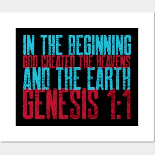 Genesis 1:1 Posters and Art